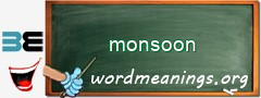 WordMeaning blackboard for monsoon